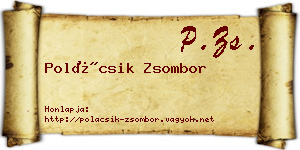 Polácsik Zsombor névjegykártya